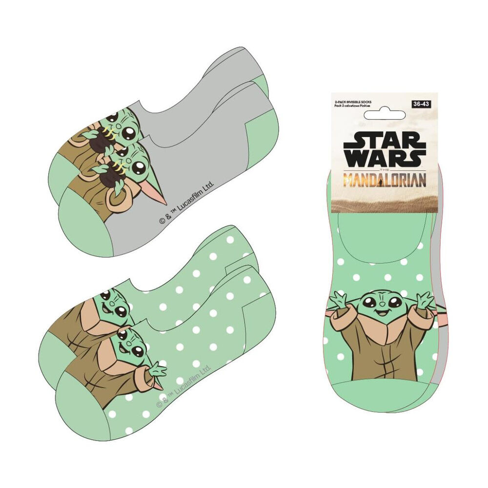 Set 2 pares calcetines Grogu The Mandalorian Star Wars adulto surtido