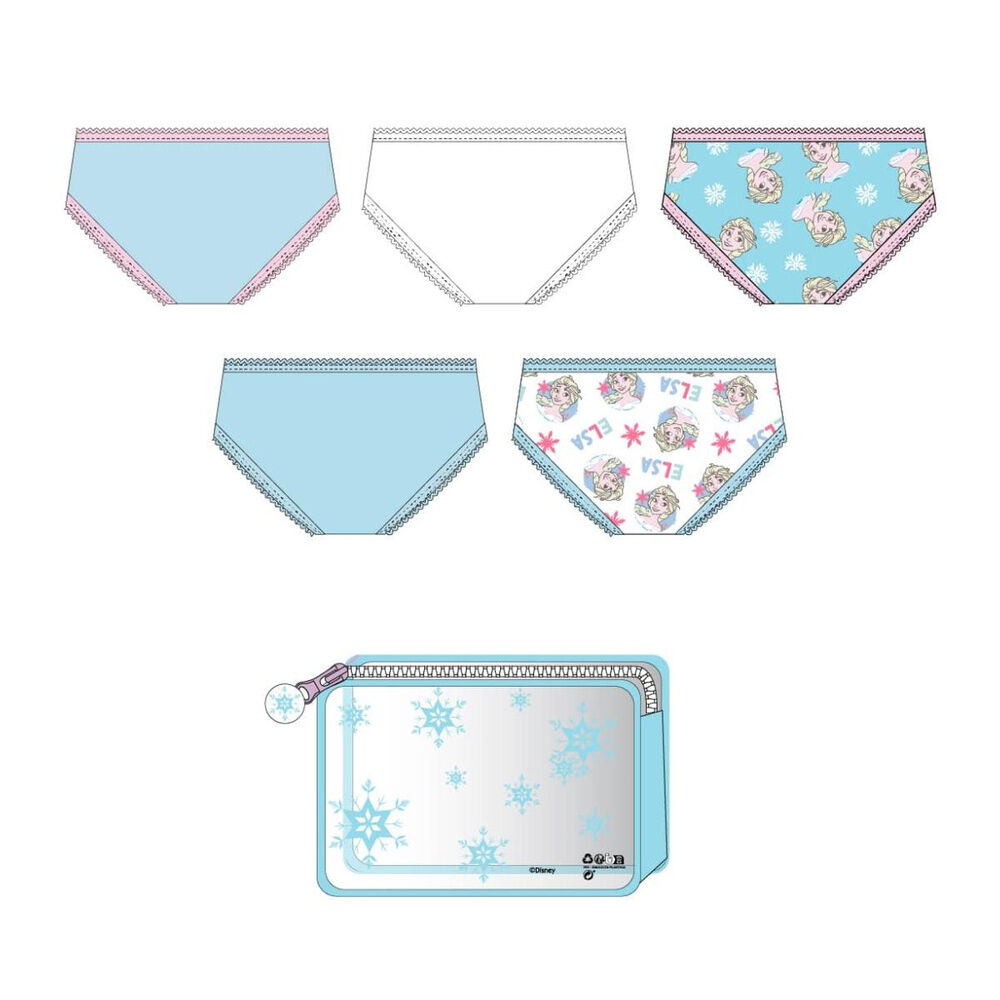 Set 5 braguitas Frozen Disney