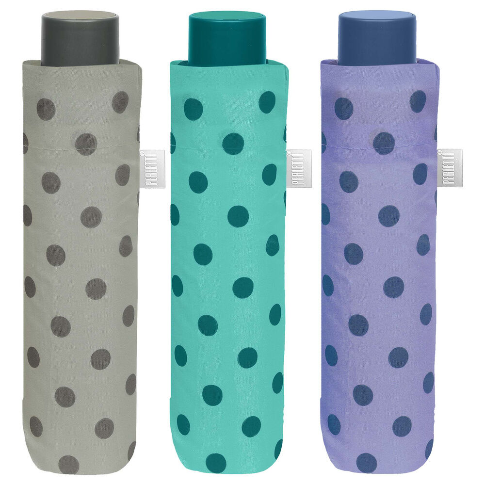 Paraguas plegable manual topos 54cm surtido