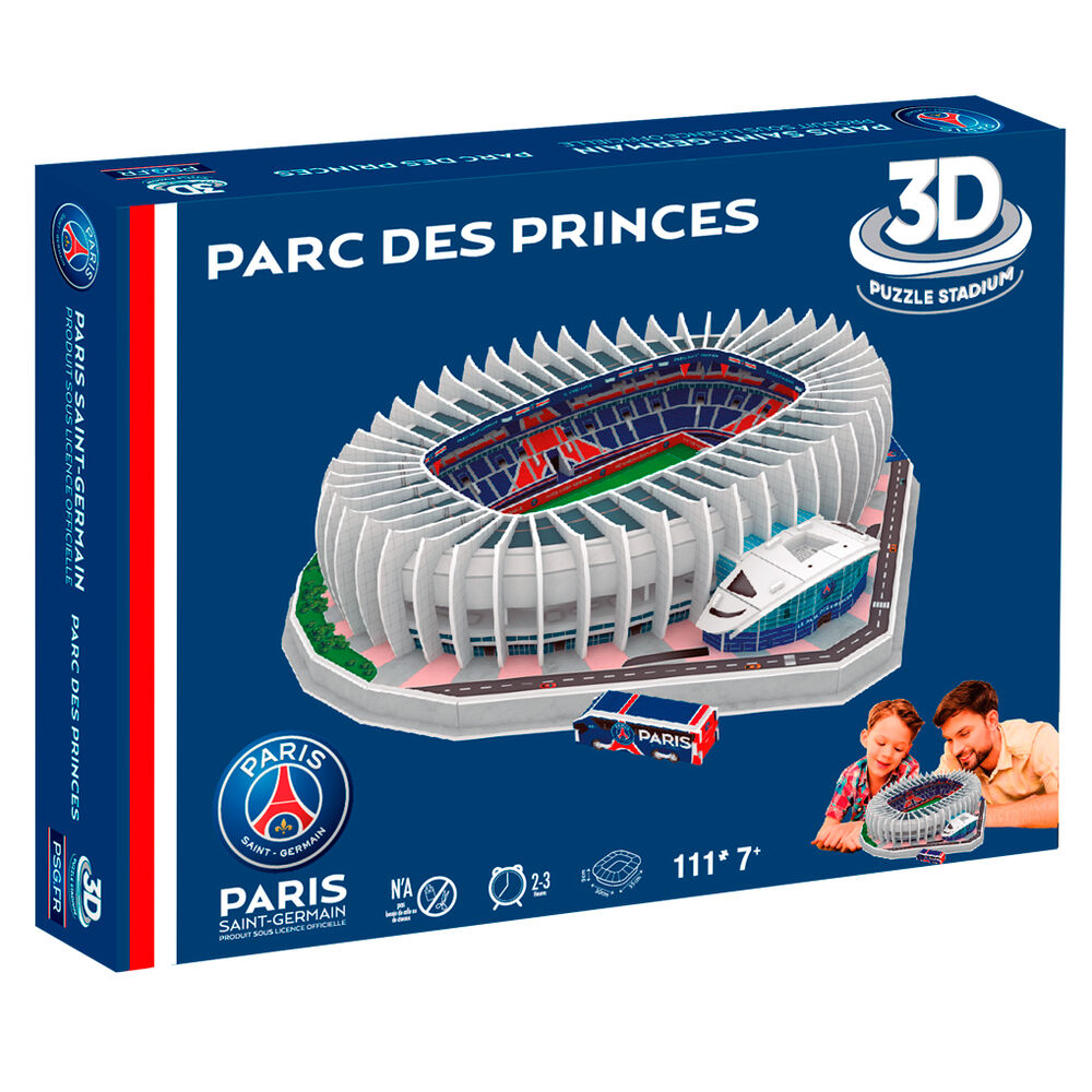 Puzzle 3D Estadio Parque de los Principes Paris Saint-Germain 111pzs