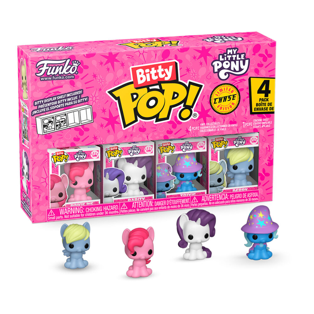 Blister 4 figuras Bitty POP My Little Pony Pinkie Pie