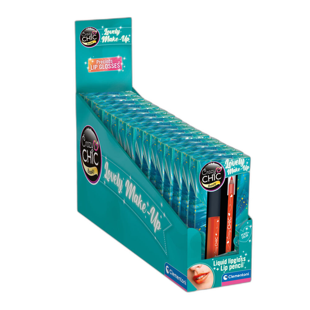 Set Brillo Labios + Lapiz Labial Peach Crazy Chic