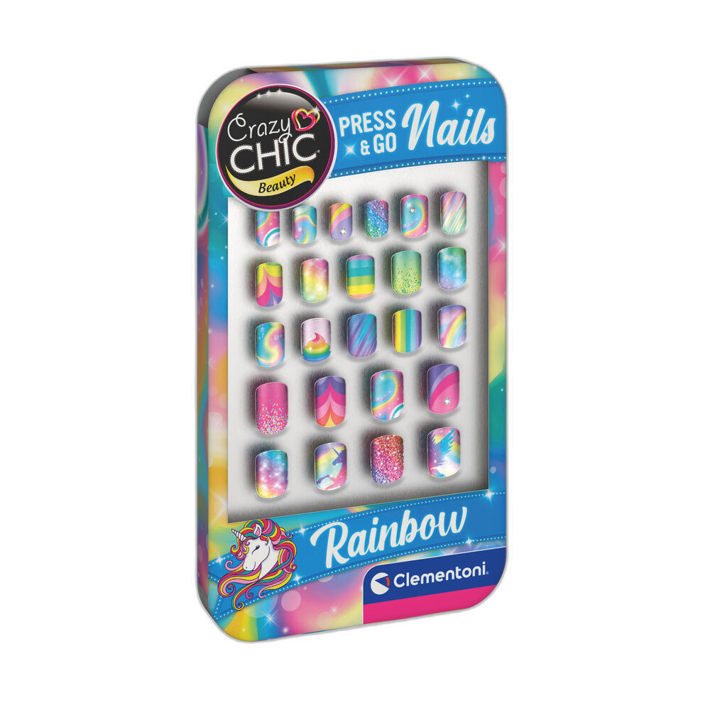 Set de Uñas Rainbow Crazy Chic
