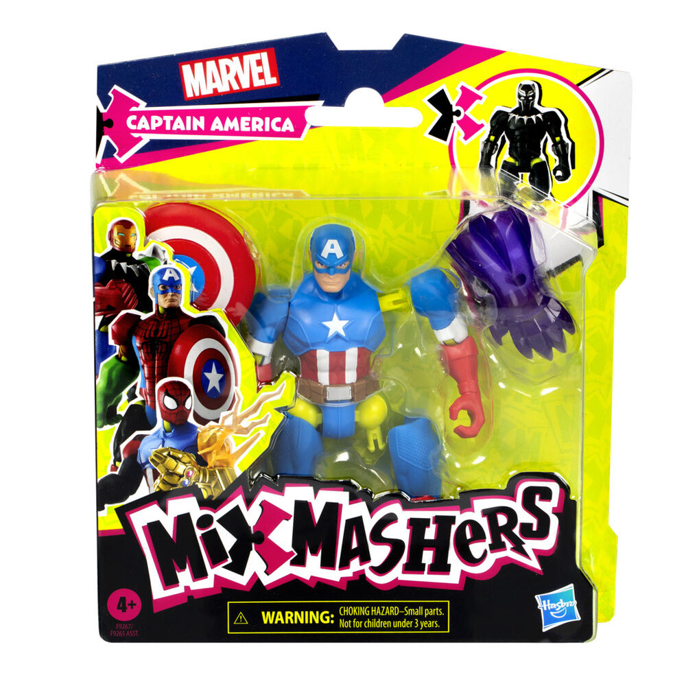 Figura Capitan America Mix Mashers Marvel 12cm