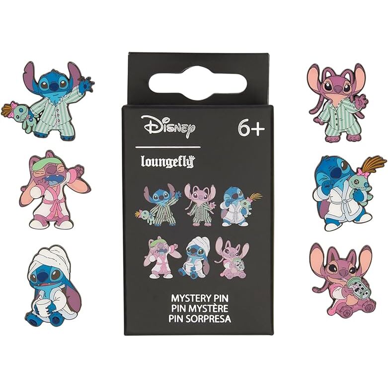 Blind Box Mystery Enamel Pin Stitch & Angel Stitch Disney Loungefly surtido
