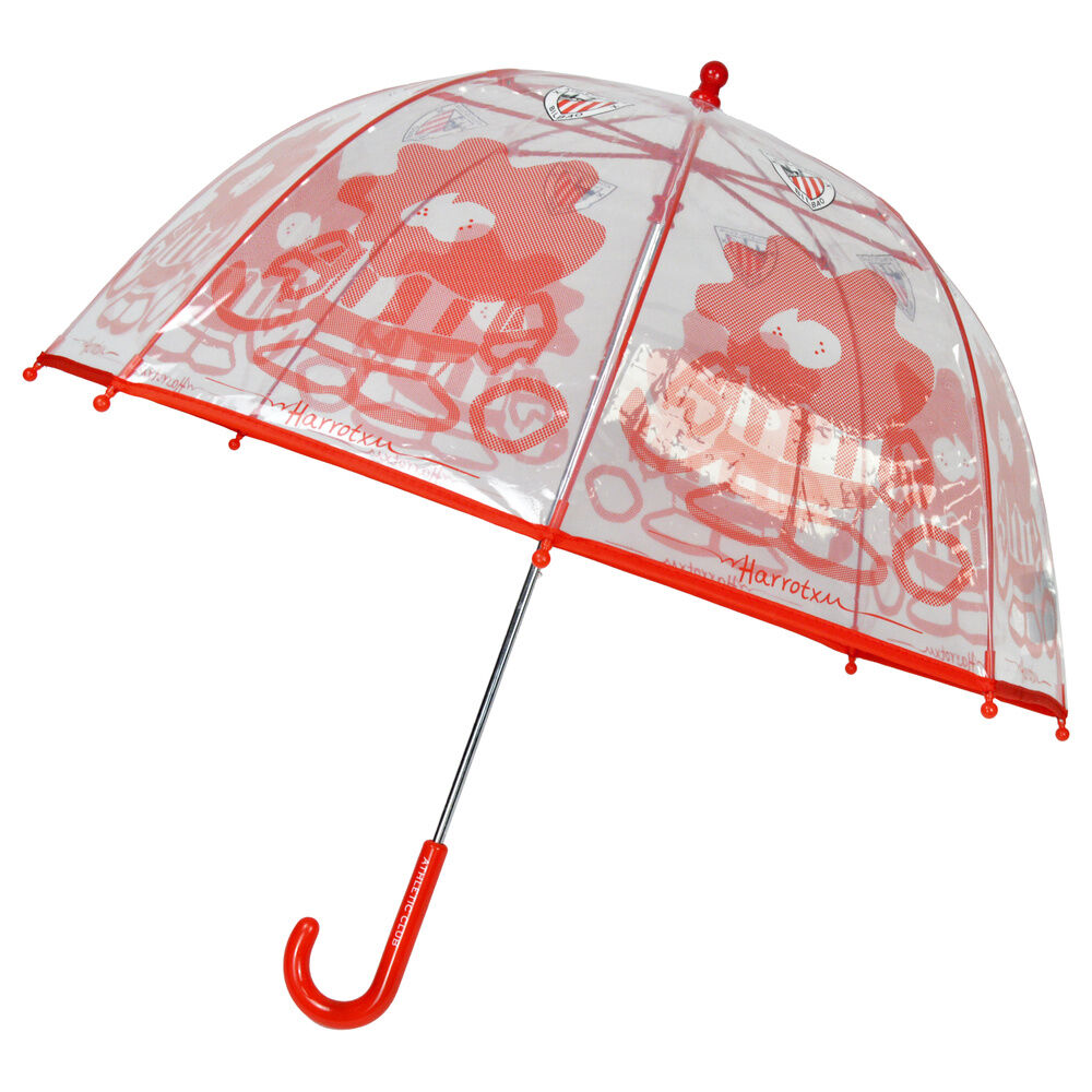 Paraguas manual burbuja transparente Athletic Club 48cm