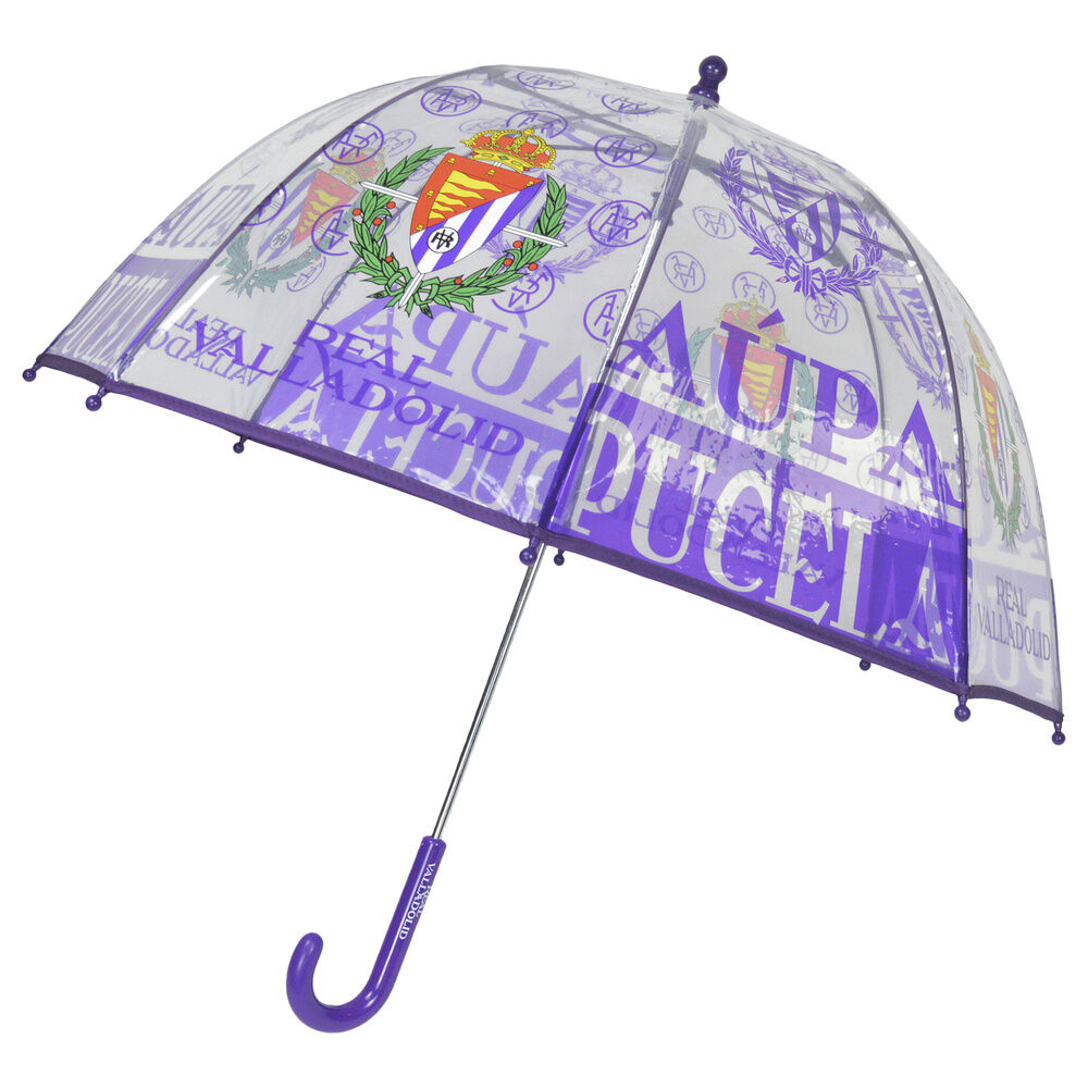 Paraguas manual burbuja transparente Real Valladolid 48cm