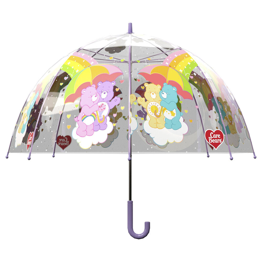 Paraguas manual burbuja transparente Osos Amorosos 57 cm