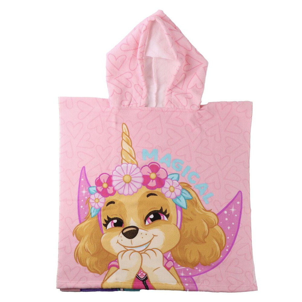 Poncho toalla Patrulla Canina Paw Patrol microfibra
