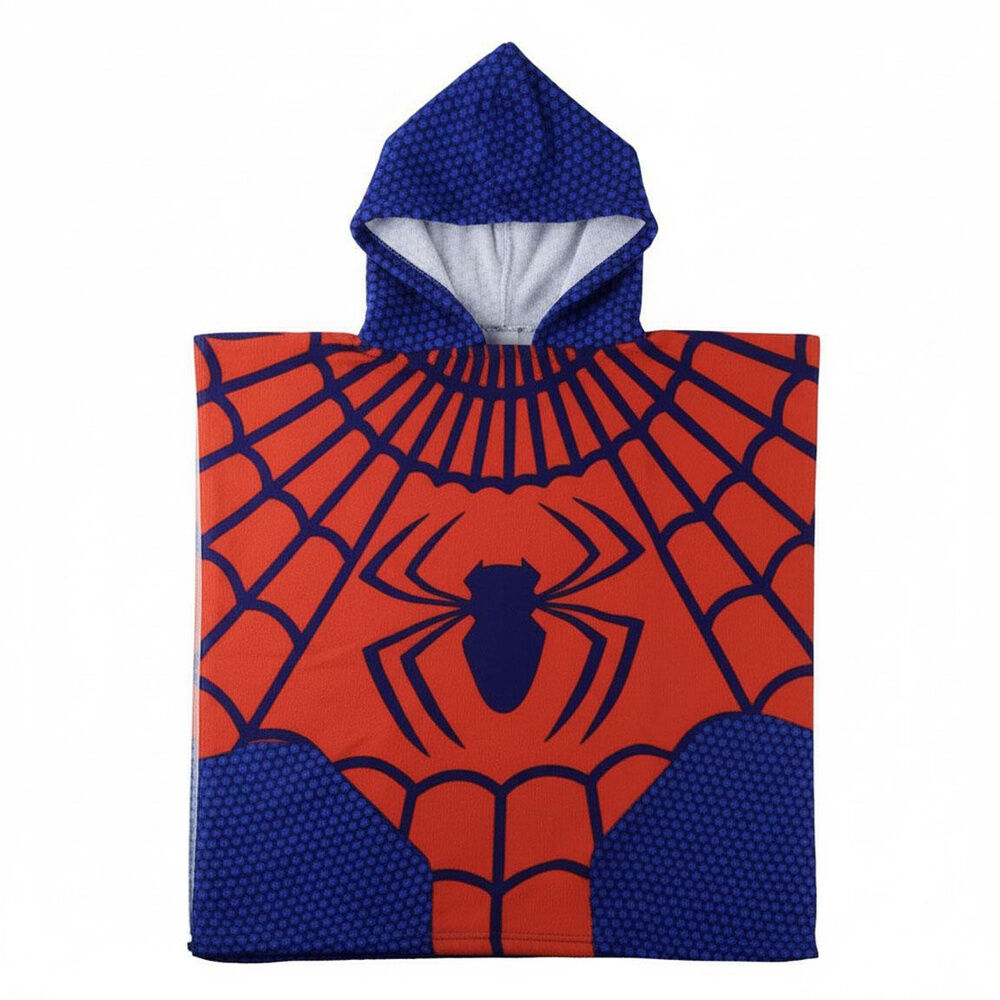 Poncho toalla Spiderman Marvel microfibra
