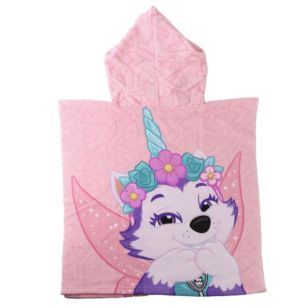 Poncho toalla Patrulla Canina Paw Patrol microfibra