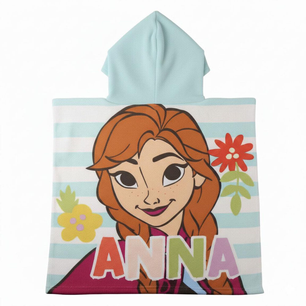 Poncho toalla Frozen Disney microfibra