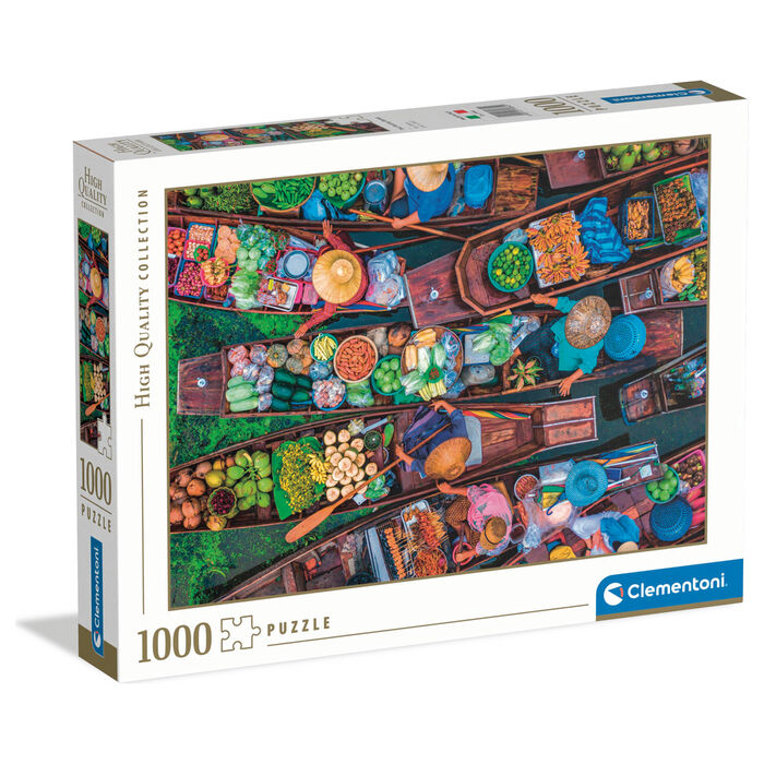 Puzzle Mercado Flotante Tailandes 1000pzs