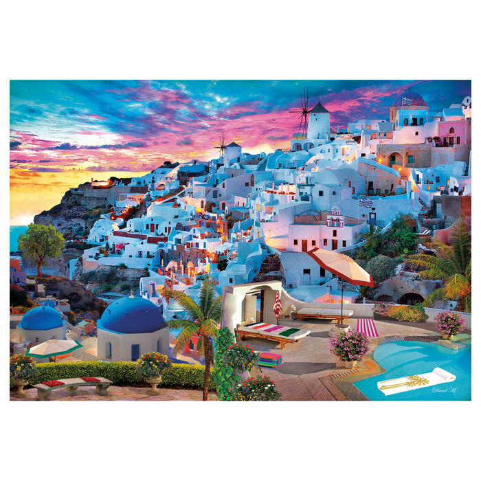 Puzzle Vista de Grecia 500pzs