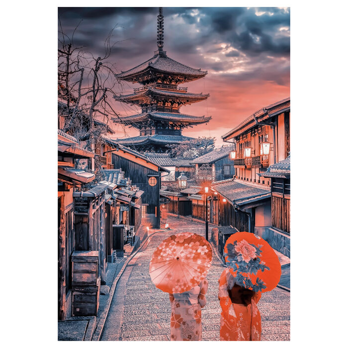 Puzzle Atardecer en Kioto 500pzs