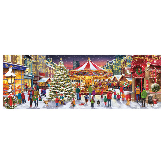 Puzzle Panorama Pueblo de Navidad 1000pzs