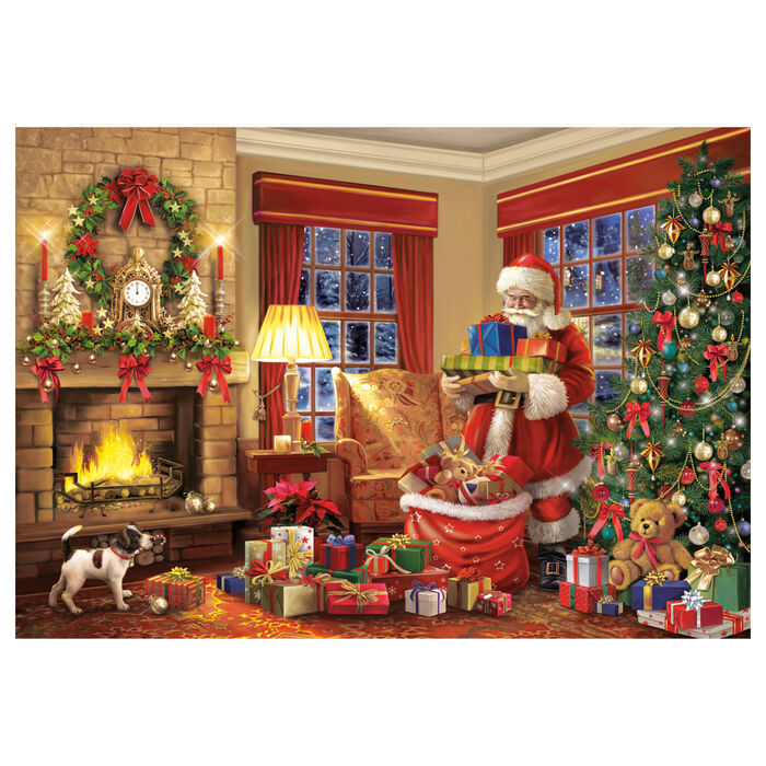 Puzzle La Visita de Papa Noel 1000pzs