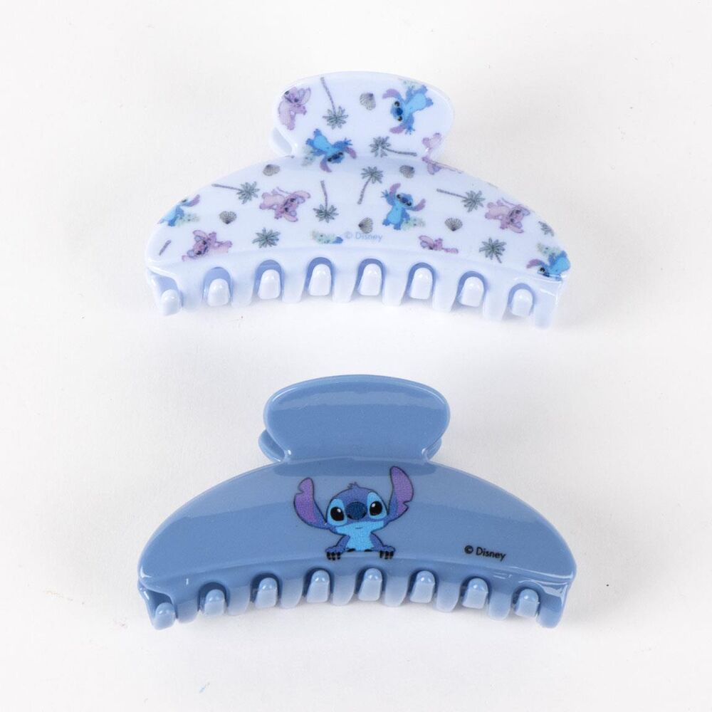 Blister 2 pinzas de pelo Stitch Disney