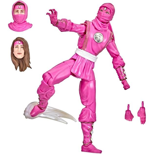 Figura Mighty Morphin Ninja Pink Ranger Lightning Collection Power Rangers 15cm