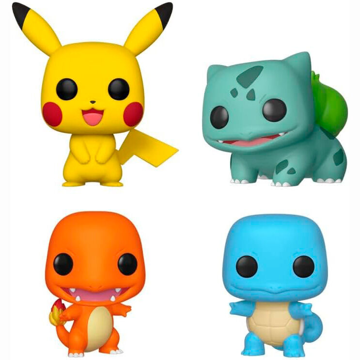 Blister 4 figuras POP Pokemon Starters Exclusive