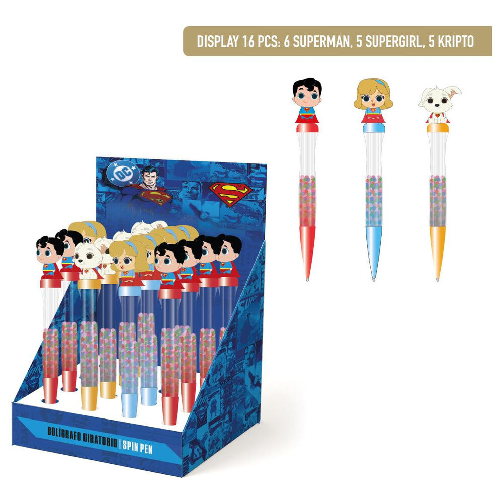 Boligrafo giratorio Superman DC Comics surtido