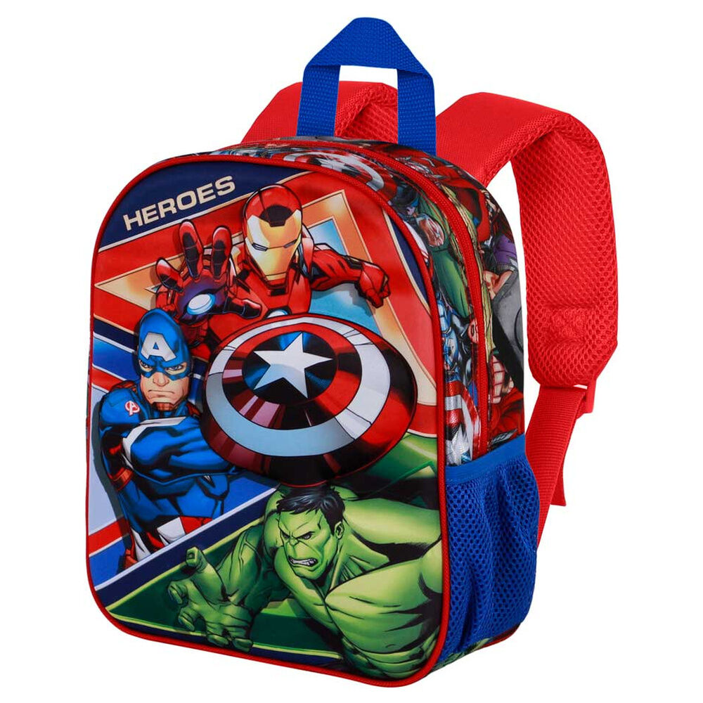 Mochila 3D Battle Los Vengadores Avengers Marvel 30cm