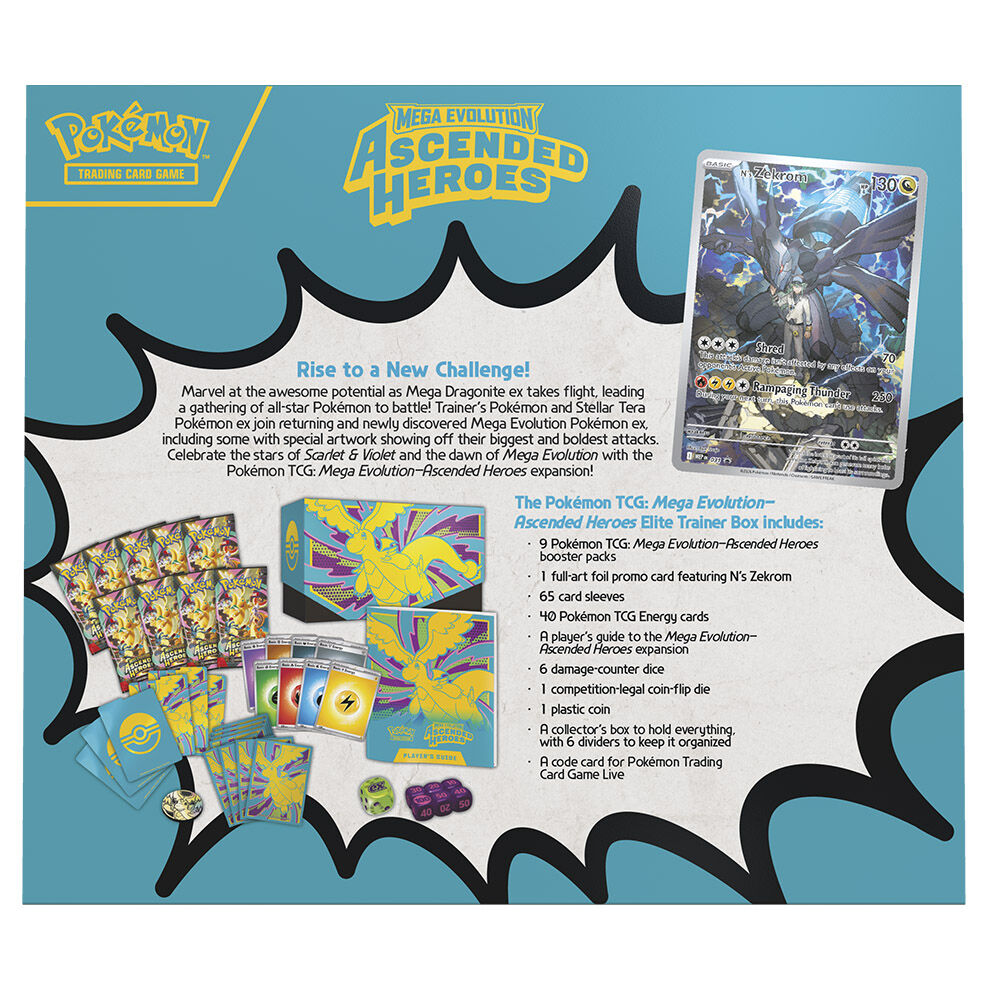 Estuche cartas Entrenador Elite Ascended Heroes Pokemon ingles - Imagen 3