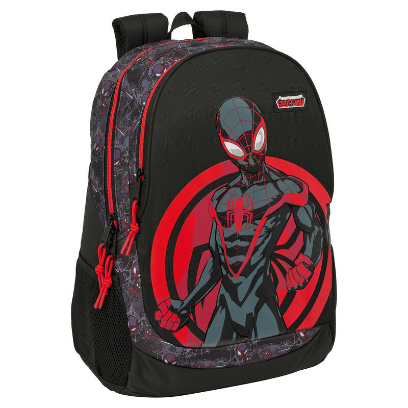 Mochila Miles Morales Spiderman Marvel 44cm adaptable