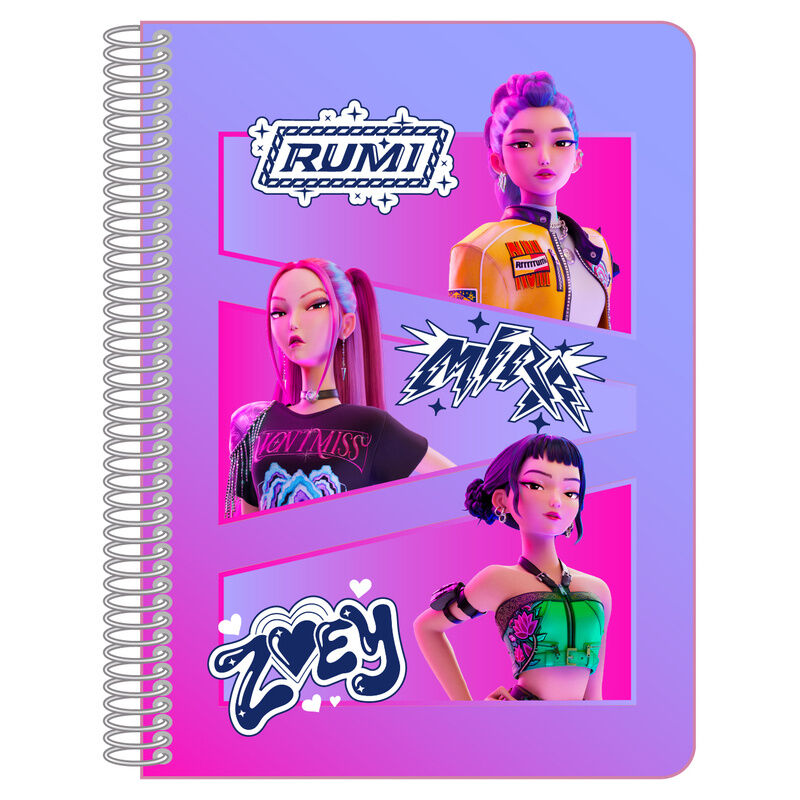 Cuaderno A5 Kpop Demon Hunters