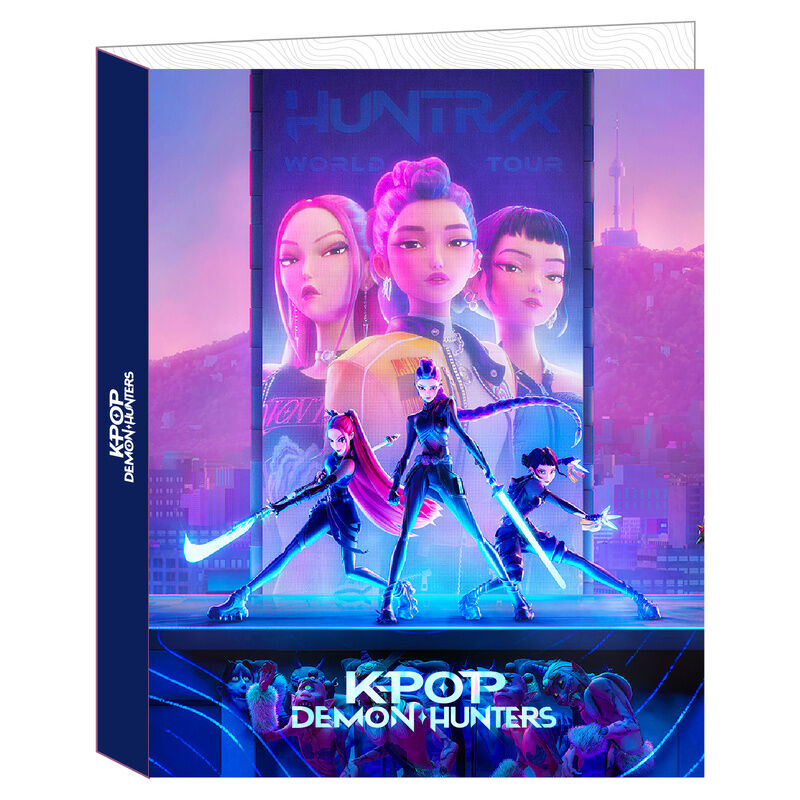 Carpeta Kpop Demon Hunters 4 anillas
