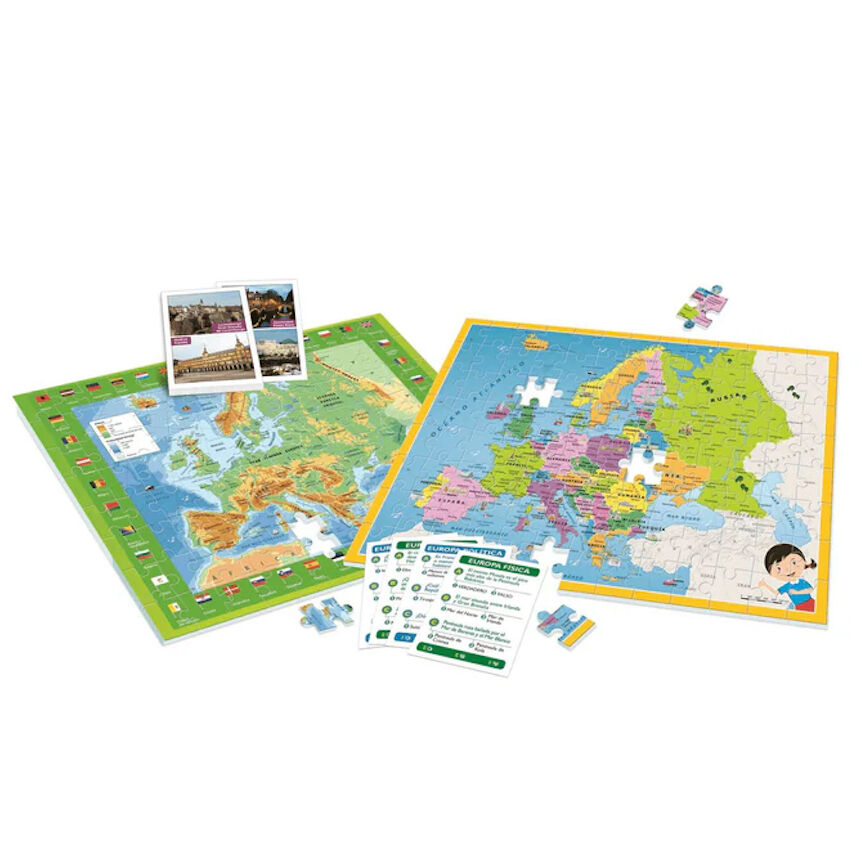 Juego puzzle Mapa Geo descubre Europa