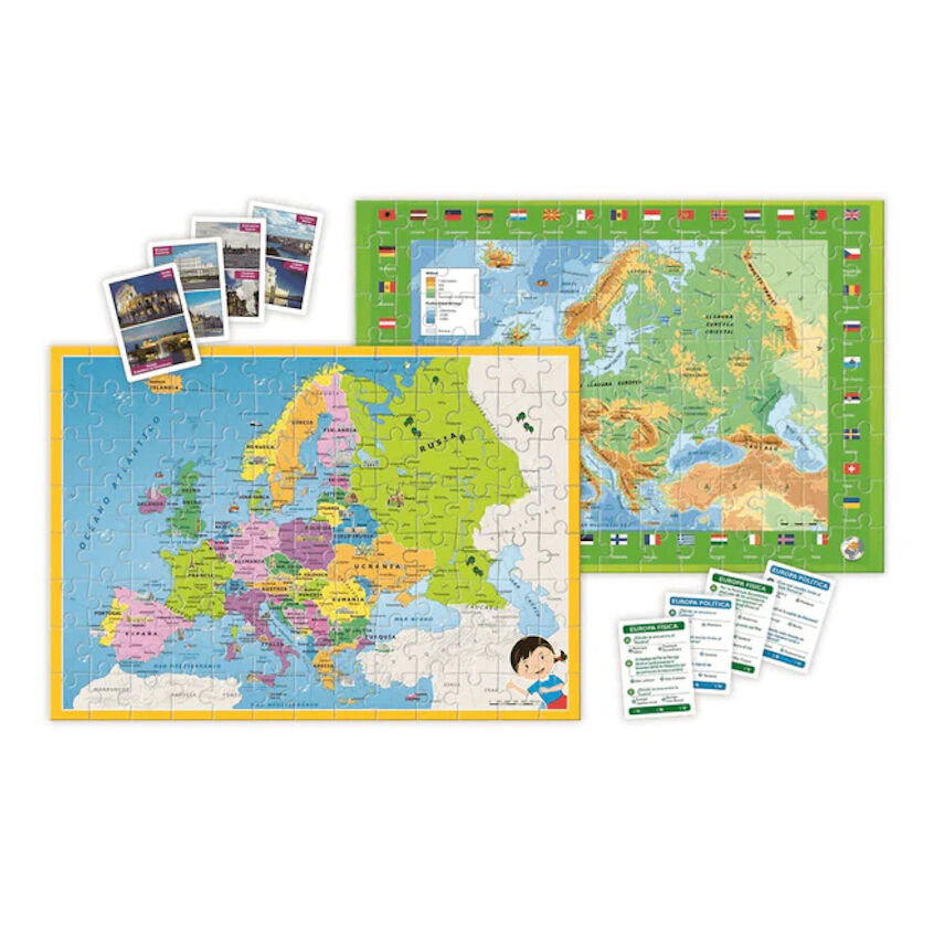 Juego puzzle Mapa Geo descubre Europa