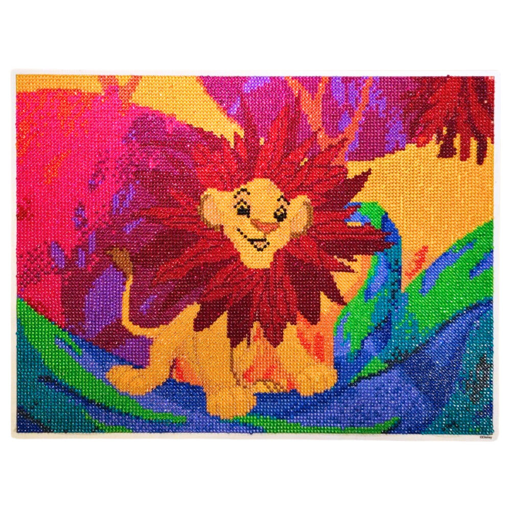 Pinta con diamantes El Rey Leon Disney