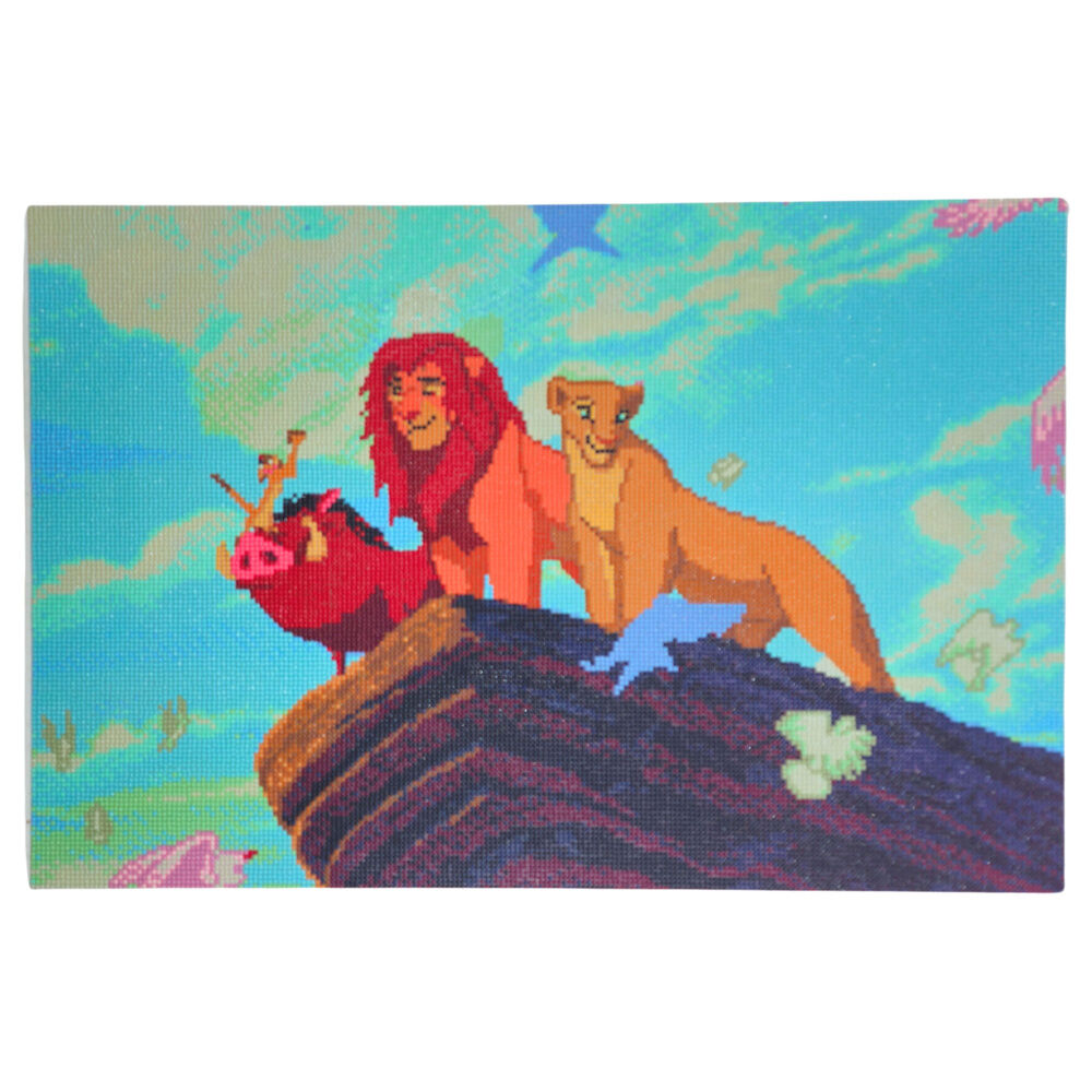 Pinta con diamantes El Rey Leon Disney