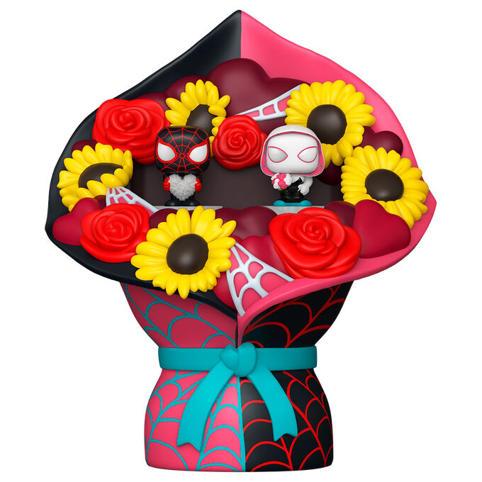 Figura Bitty POP Bouquet Marvel Miles Morales and Ghost Spider San valentin