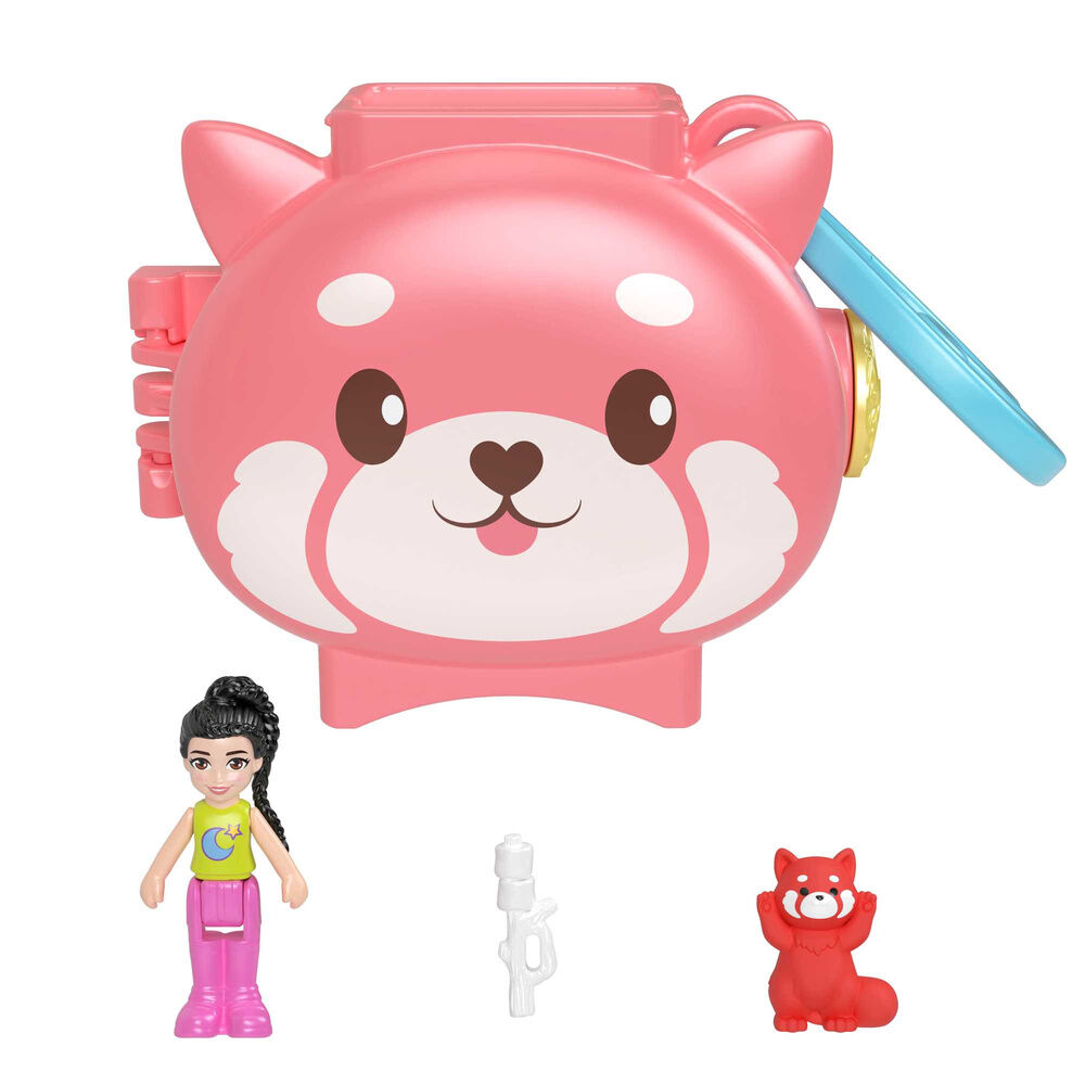 Estuche Panda Rojo Polly Pocket