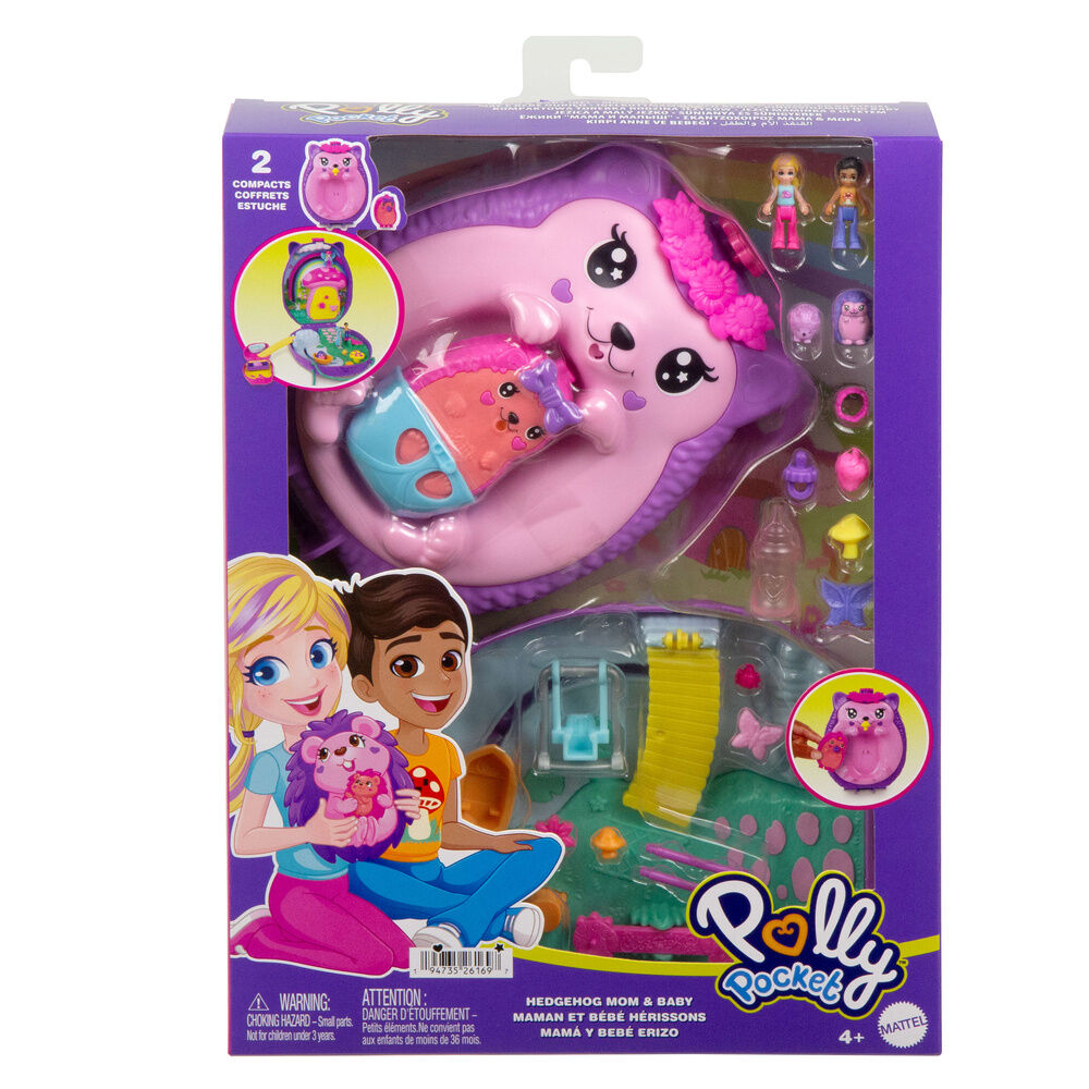 Cofre bolso Mama Erizo y Bebe Polly Pocket