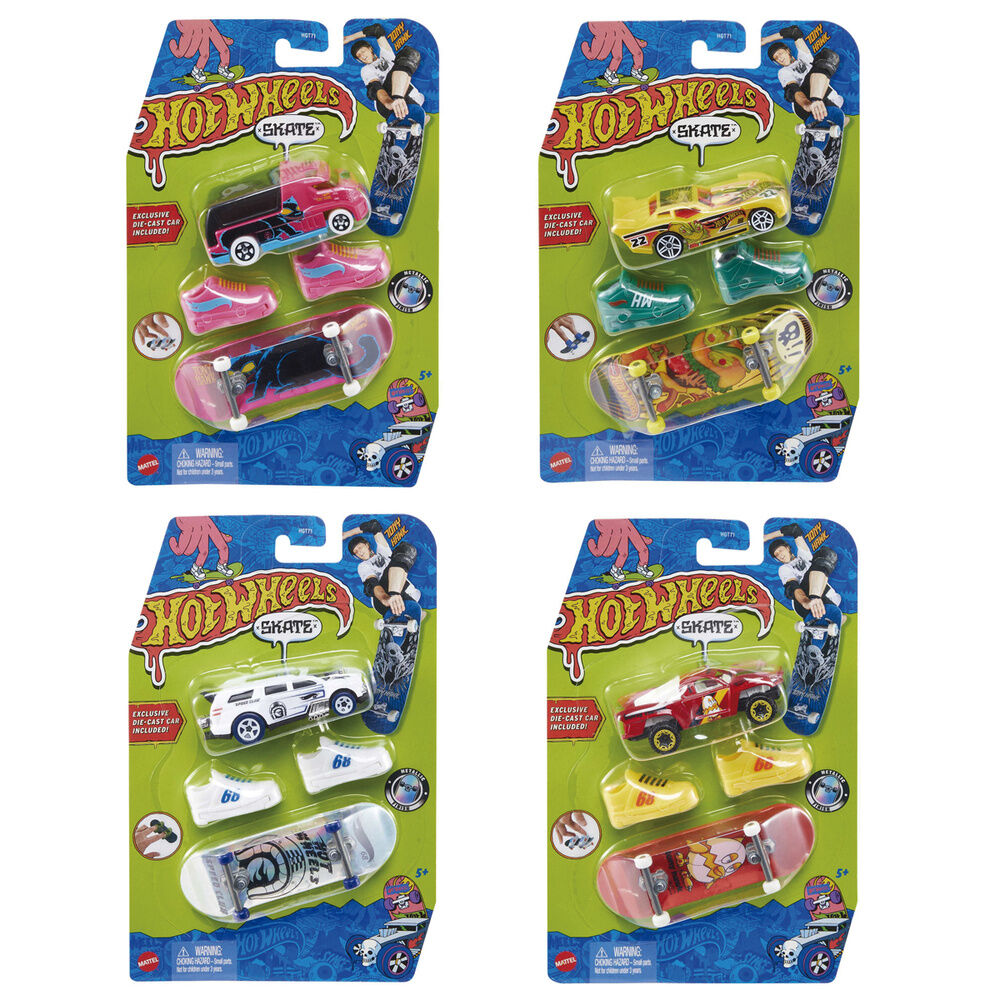 Skate + Coche Hot Wheels surtido