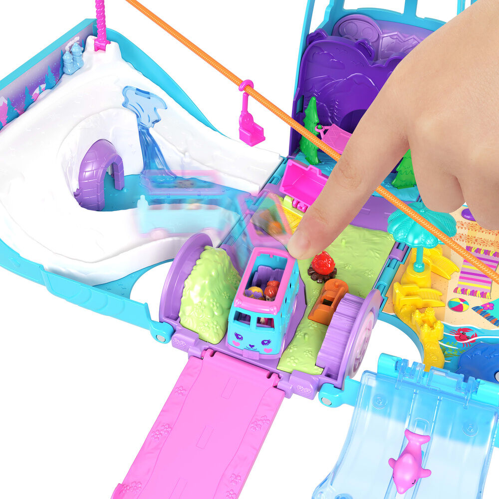 Estuche Furgoneta Aventura Animal Polly Pocket