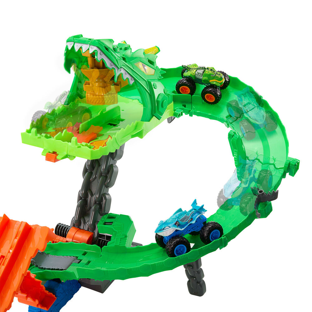 Pista Dragon Destruction Monster Trucks Hot Wheels - Imagen 4