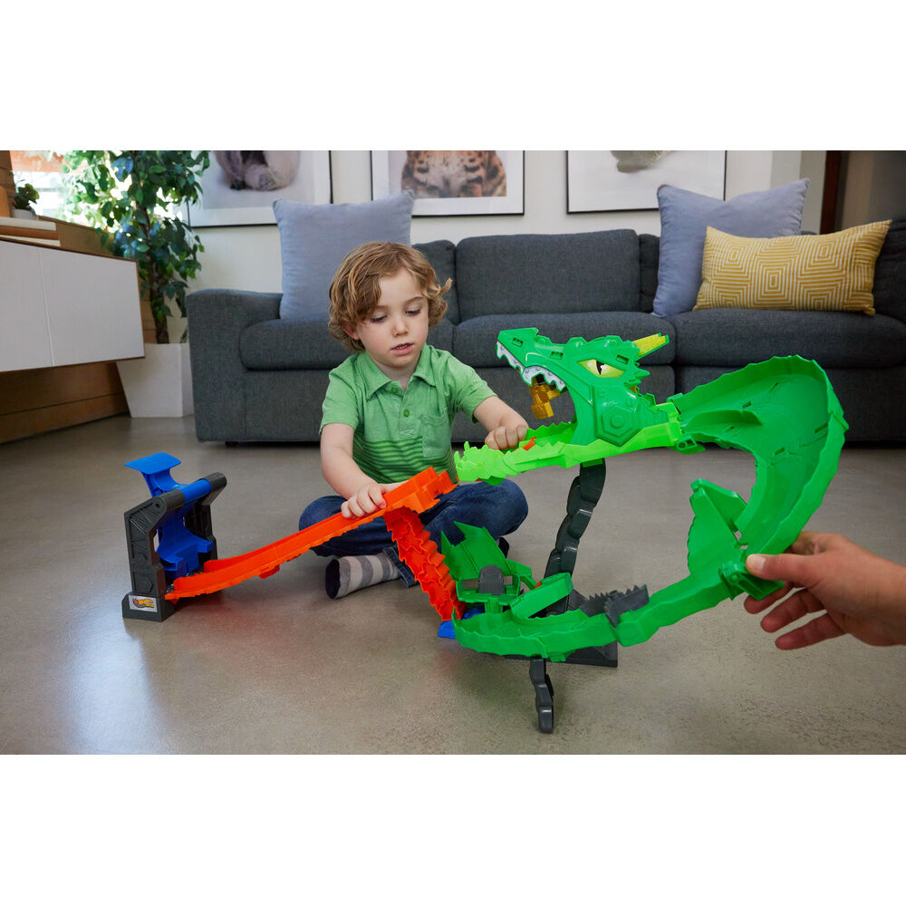 Pista Dragon Destruction Monster Trucks Hot Wheels - Imagen 6