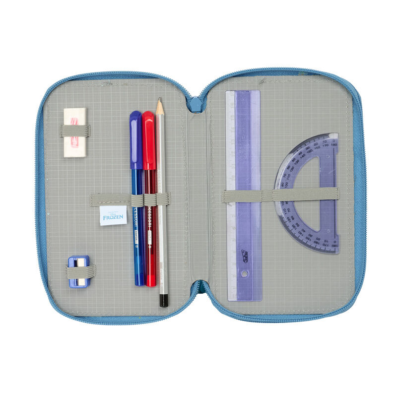 Plumier Frozen Disney triple 37pzs - Imagen 4