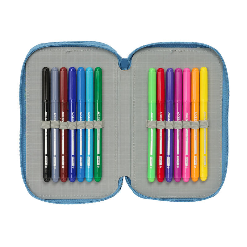 Plumier Frozen Disney triple 37pzs - Imagen 6