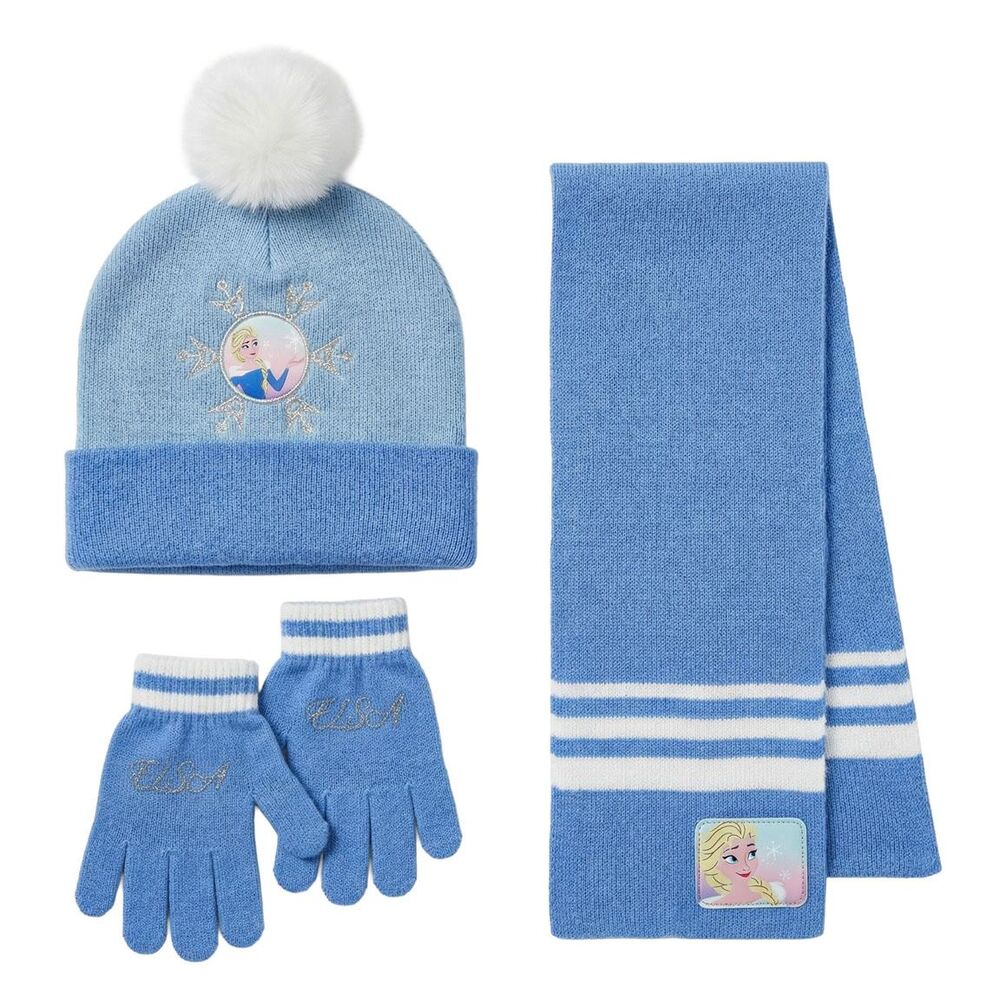Conjunto gorro guantes bufanda Frozen Disney