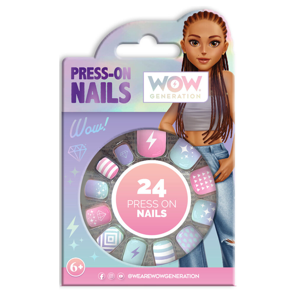 Set 24 uñas adhesivas Wow Generation