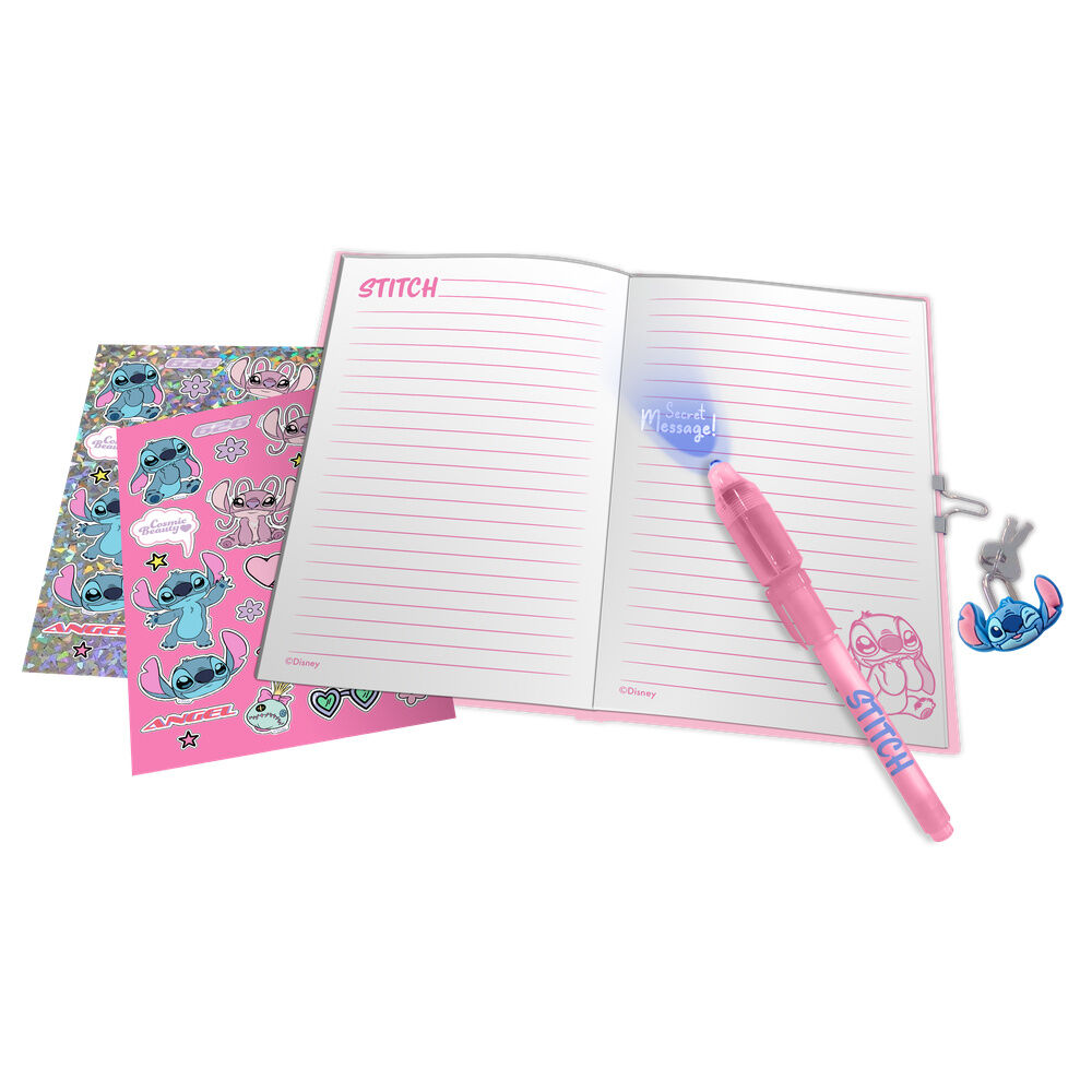 Diario + boligrafo magico Stitch Disney