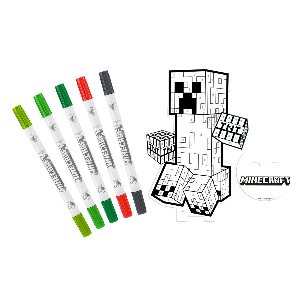 Set colorear Minecraft