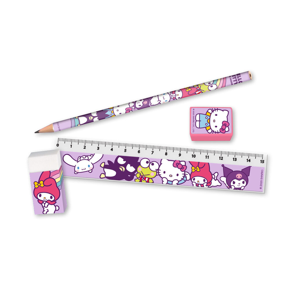 Set papeleria portatodo Hello Kitty and Friends