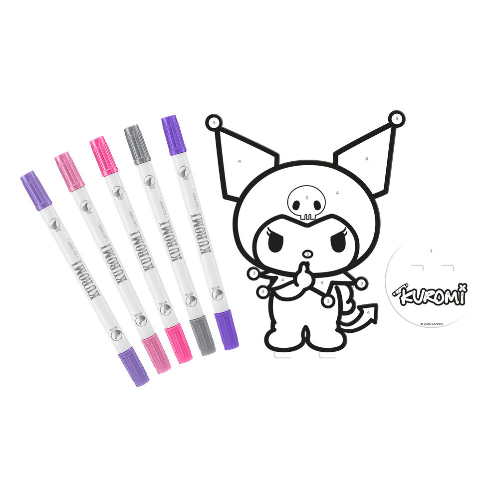 Set colorear Kuromi Hello Kitty