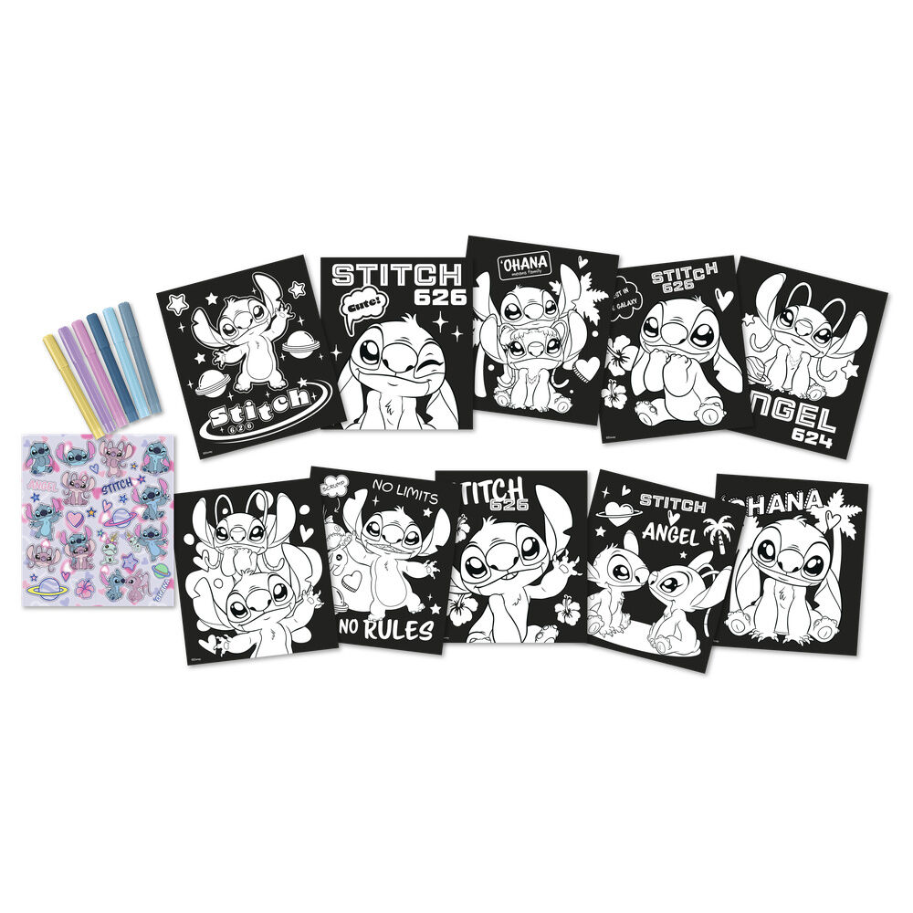 Libreta + rotuladores Stitch Disney
